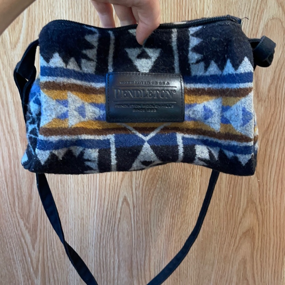 Pendleton blue crossbody purse